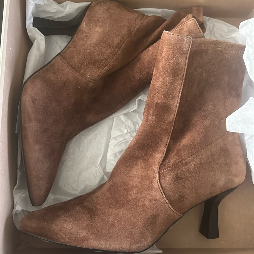 Madewell ankle kitten heel boots